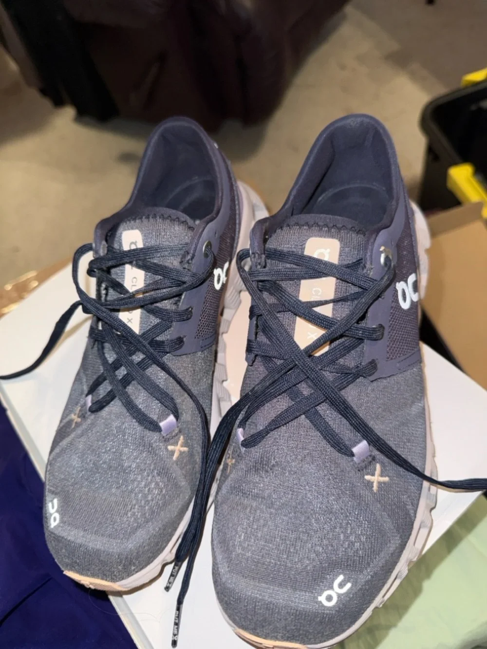 On Cloud Women's Blue w/Lavender Running Shoes - Picture 1 of 7